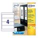 Avery Laser Labels White FSC – Printer Labels (White, FSC, Paper, Laser/Inkjet, 200 x 60, 400 PC (S