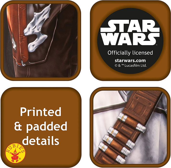 Rubie's Official Disney Star Wars The Mandalorian Adult Costume, Mens Fancy Dress, Size Standard ( Chest 38"-42"