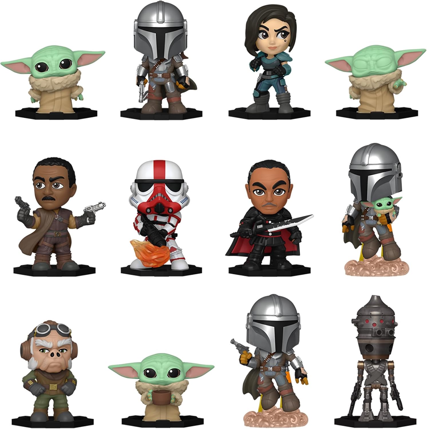 Funko Mystery Mini - Star Wars: the Mandalorian - 1 Of 12 to Collect - Styles Vary - Collectable Vinyl Figure - Gift Idea - Official Merchandise - Toys for Kids & Adults - TV Fans and Display