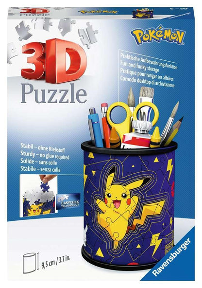 Ravensburger Pokemon 3D Jigsaw Puzzle for Kids Age 6 Years Up - 54 Pieces - Pencil Pot - No Glue Required