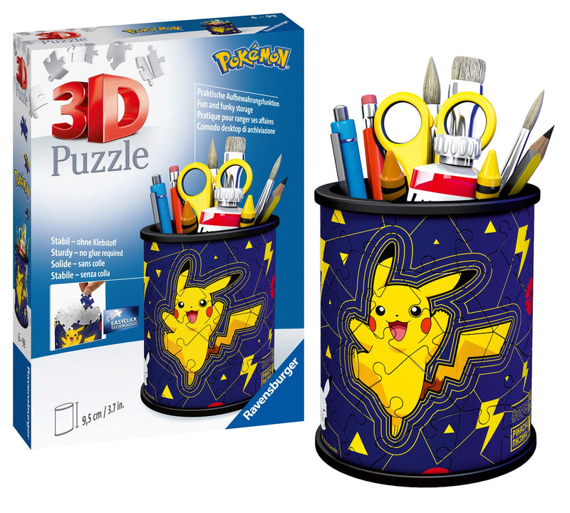 Ravensburger Pokemon 3D Jigsaw Puzzle for Kids Age 6 Years Up - 54 Pieces - Pencil Pot - No Glue Required