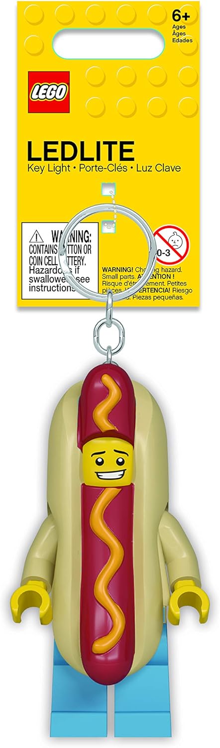 LEGO IDKE119 Hot Dog Man Keylight Keyring