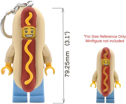 LEGO IDKE119 Hot Dog Man Keylight Keyring