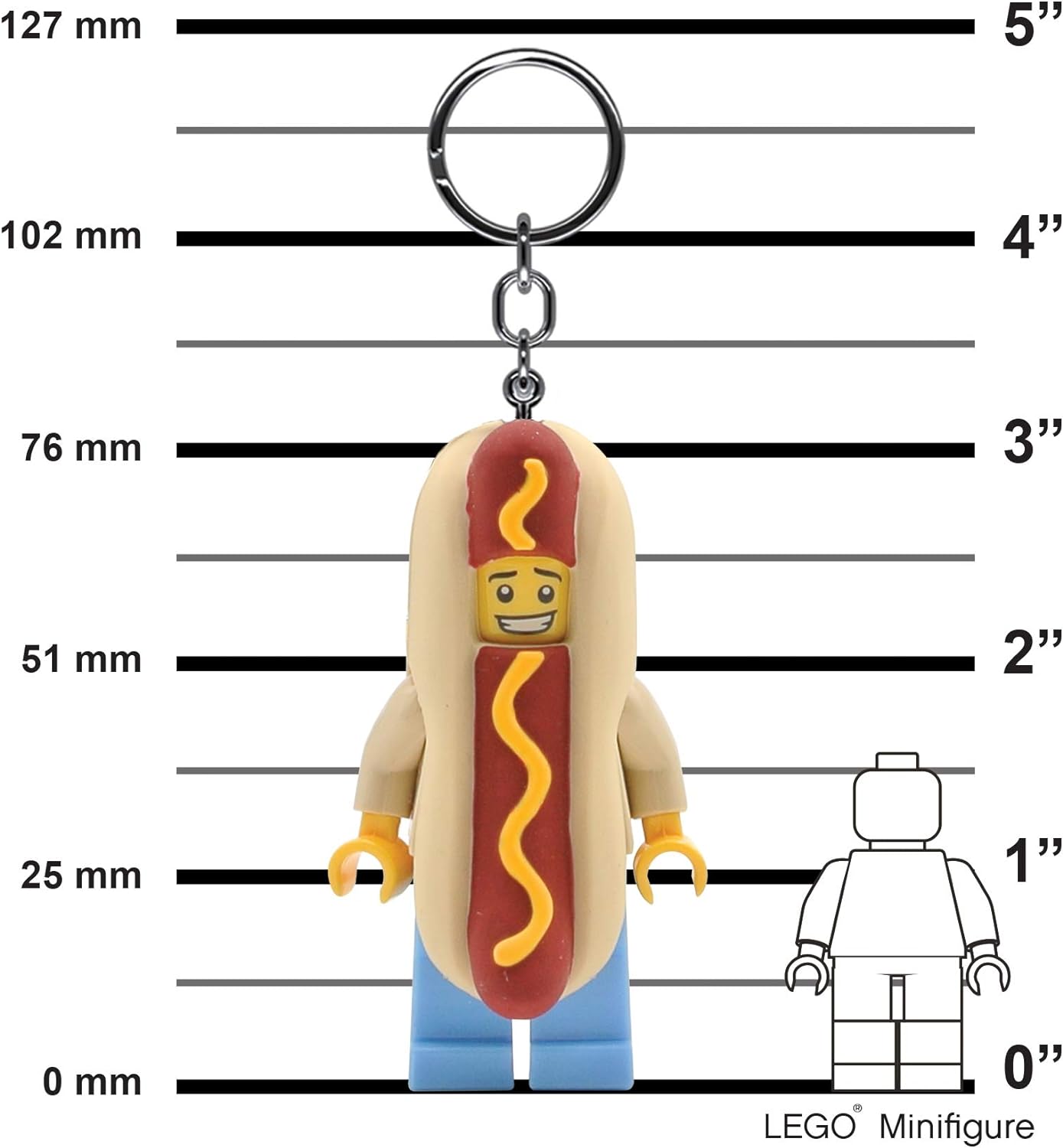 LEGO IDKE119 Hot Dog Man Keylight Keyring