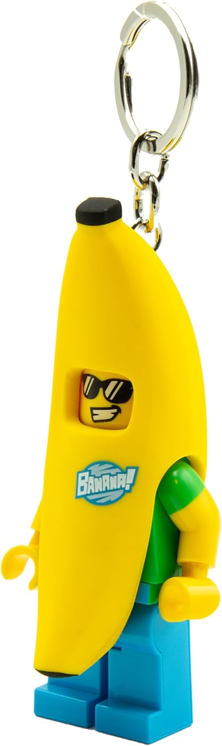 Lego Banana Guy LED Keychain Light - 3 Inch Tall Figure (KE118H