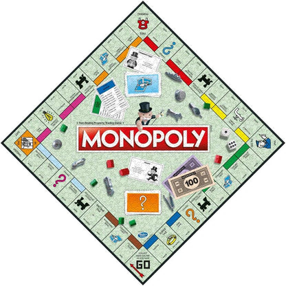 Winning Moves London Monopoly 1000 Piece Jigsaw Puzzle Game, Piece together the iconic Monopoly game board with memorable spaces including Mayfair, Old Kent Road and Fleet Street, for ages 10 plus