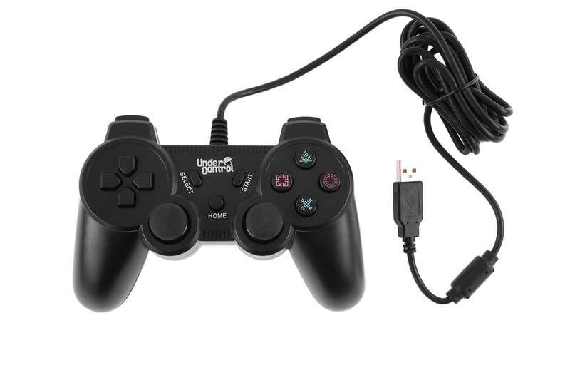 Under Control Wired Controller Black Manette Console compatible Sony PlayStation 3