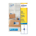 Avery Self Adhesive Parcel Shipping Labels, Inkjet Printers, 4 Labels Per A4 sheet, 100 labels, QuickDRY (J8169), White
