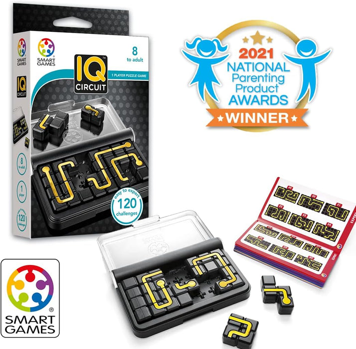 smart games - IQ Circuit, Puzzle Game with 120 Challenges, 8+ Years