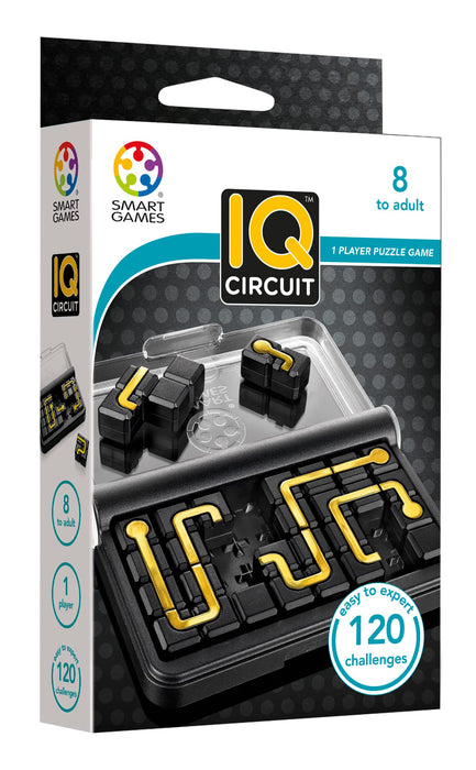 smart games - IQ Circuit, Puzzle Game with 120 Challenges, 8+ Years