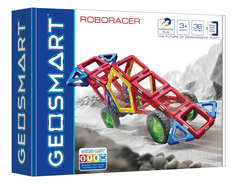 GeoSmart – RoboRacer, Magnetic Construction Set, 36 pcs, 3+ Years