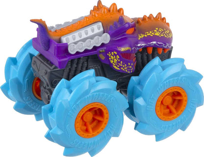 Hot Wheels GVK39 Monster Trucks Twisted Tredz Vehicles, Mega-Wrex 1:43 Scale Creature-Themed Toy Truck, Multicolor, 9.68 cm*8.98 cm*12.8 cm