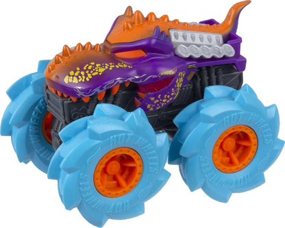 Hot Wheels GVK39 Monster Trucks Twisted Tredz Vehicles, Mega-Wrex 1:43 Scale Creature-Themed Toy Truck, Multicolor, 9.68 cm*8.98 cm*12.8 cm