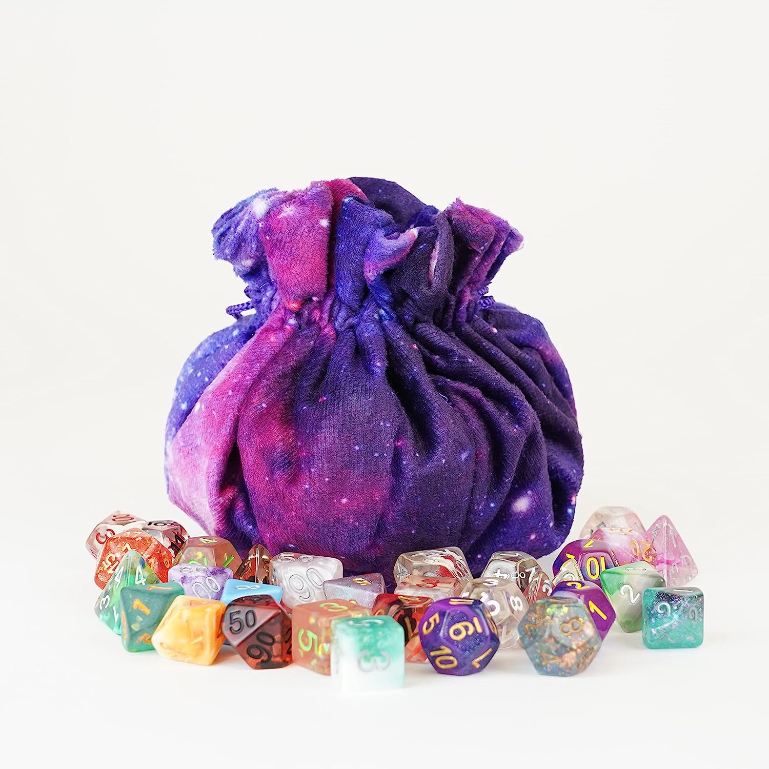 Nebula Velvet Compartment Dice Bag