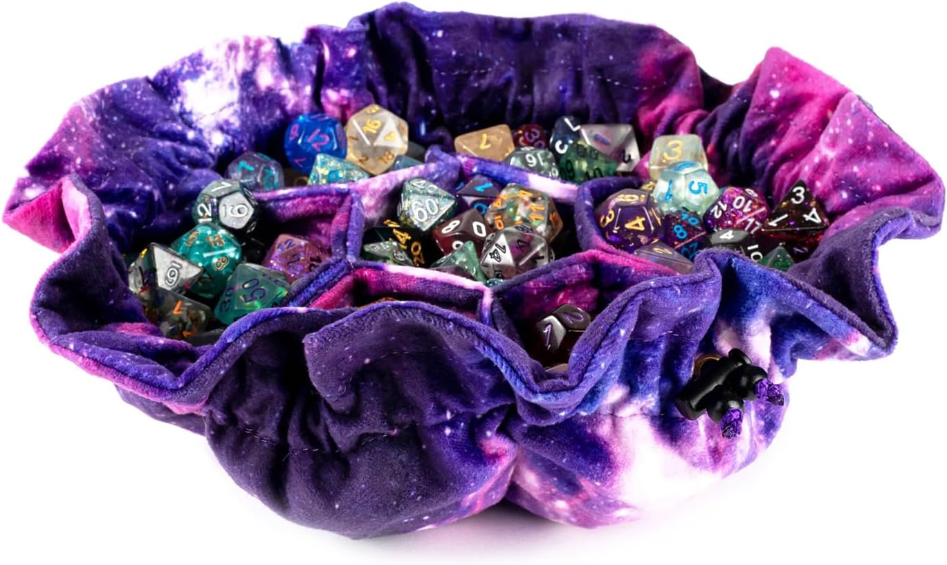 Nebula Velvet Compartment Dice Bag