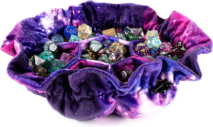 Nebula Velvet Compartment Dice Bag