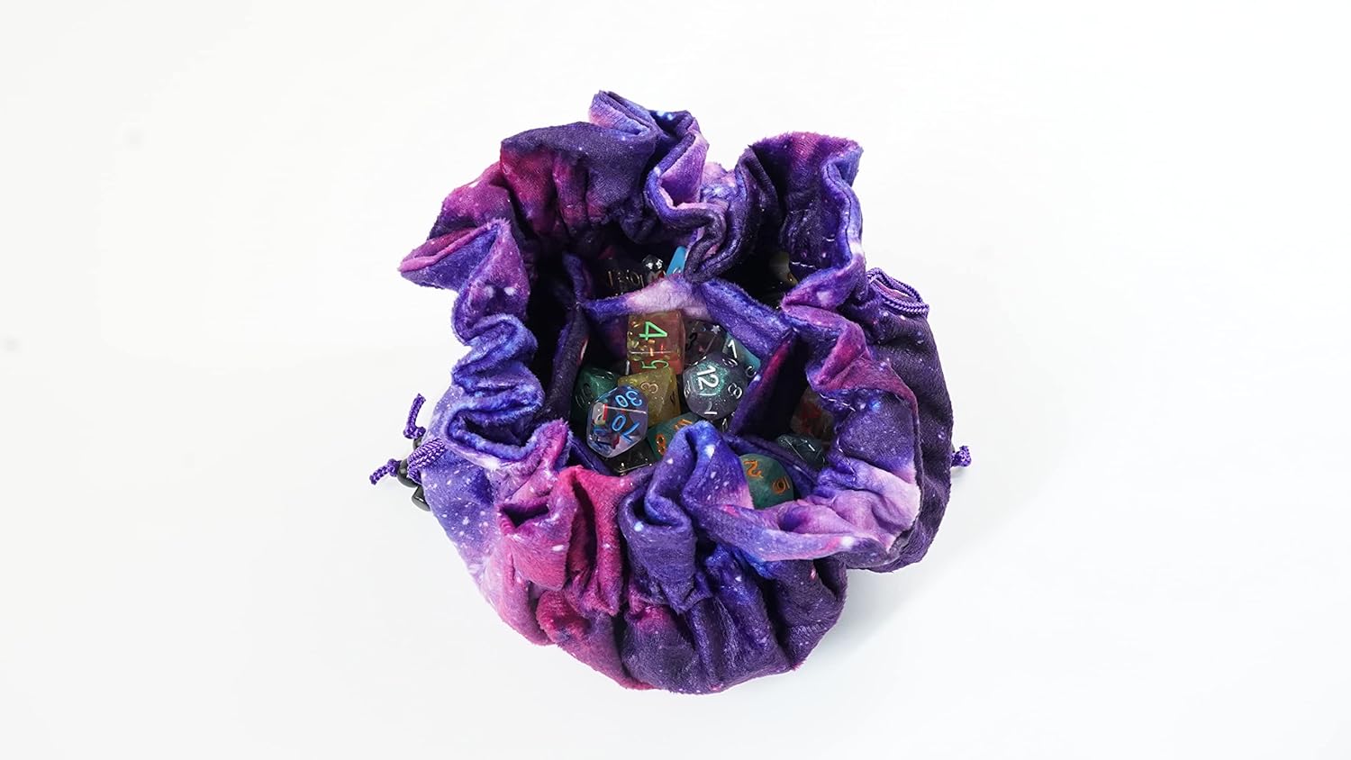 Nebula Velvet Compartment Dice Bag