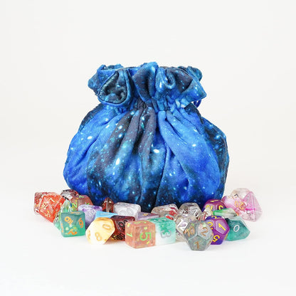 Velvet Compartment Dice Bag: Galaxy
