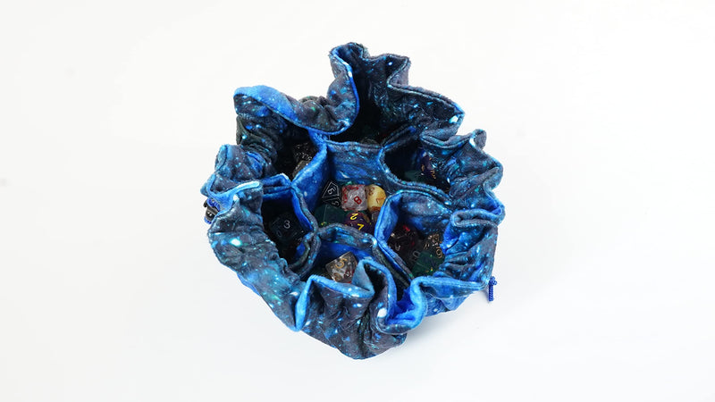 Velvet Compartment Dice Bag: Galaxy