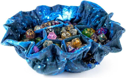 Velvet Compartment Dice Bag: Galaxy