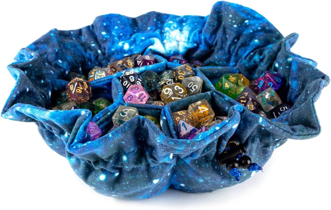 Velvet Compartment Dice Bag: Galaxy