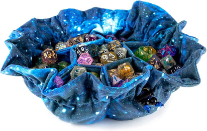 Velvet Compartment Dice Bag: Galaxy