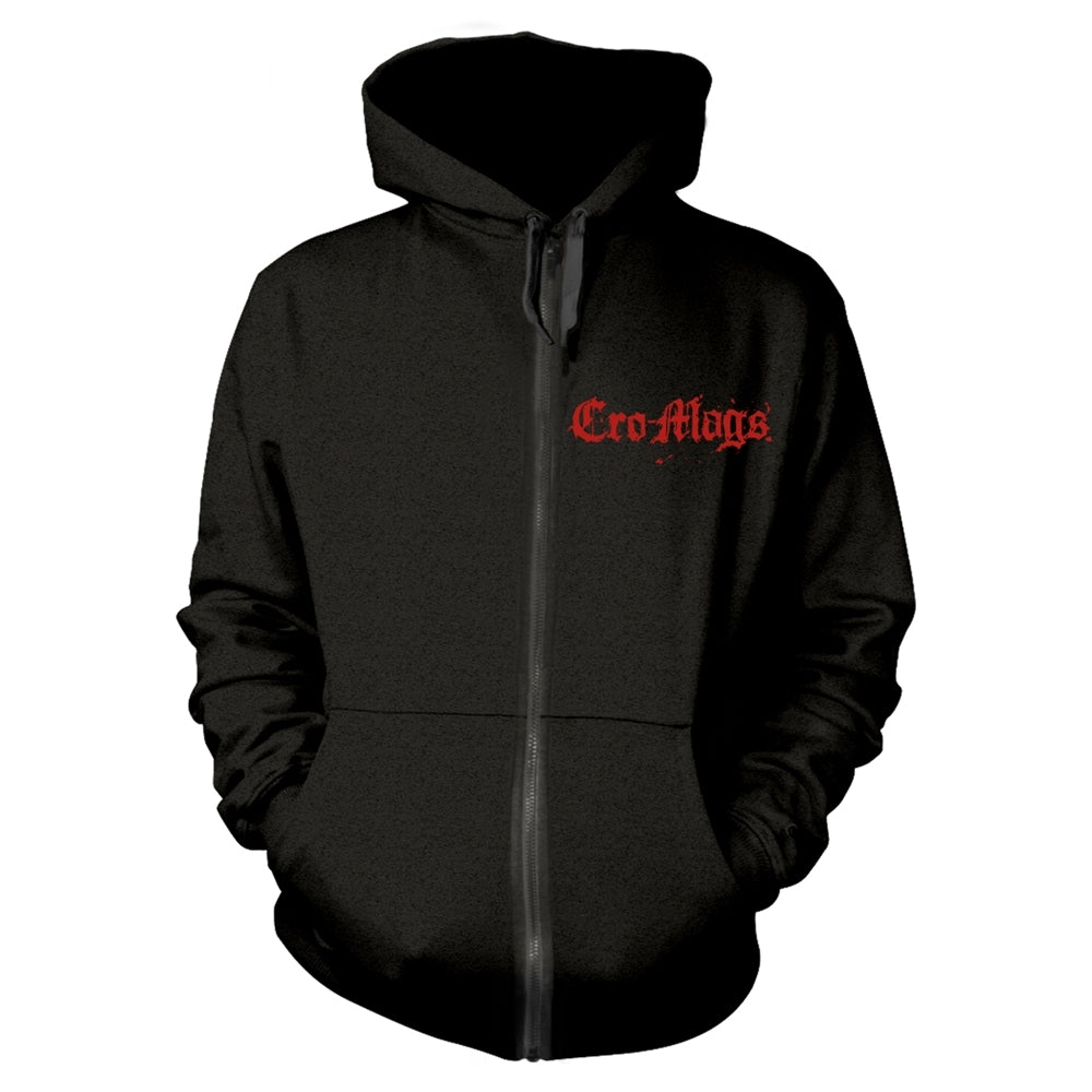CRO-MAGS - BEST WISHES BLACK Hooded Sweatshirt with Zip XX-Large