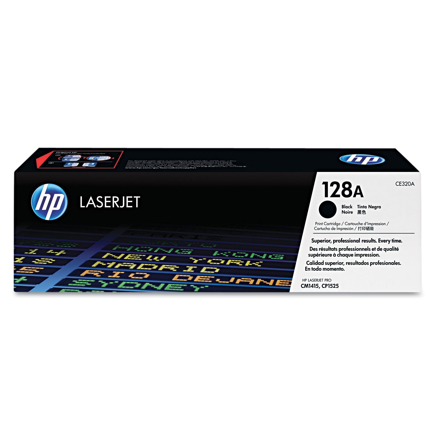 HP CE320A 128A Original LaserJet Toner Cartridge, Black, Single Pack