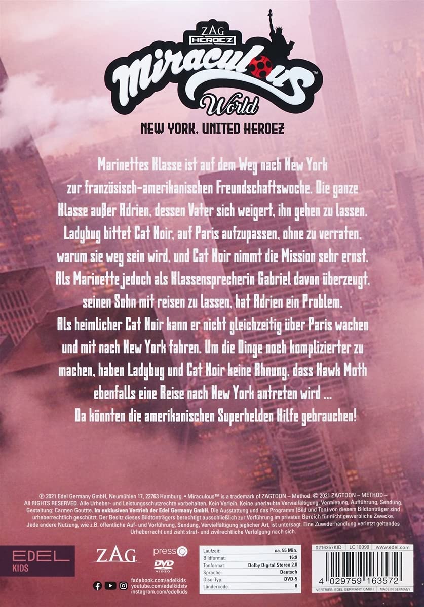 Miraculous - Abenteuer in New York/ DVD