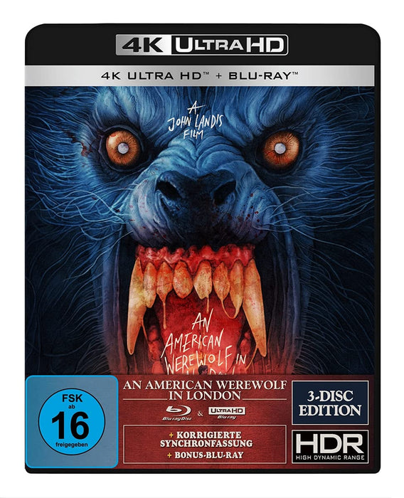 An American Werewolf in London - 3-Disc-Special Edition (4K Ultra-HD) (+ Blu-ray 2D) (+ Bonus-Blu-ray) (Gabz Artwork
