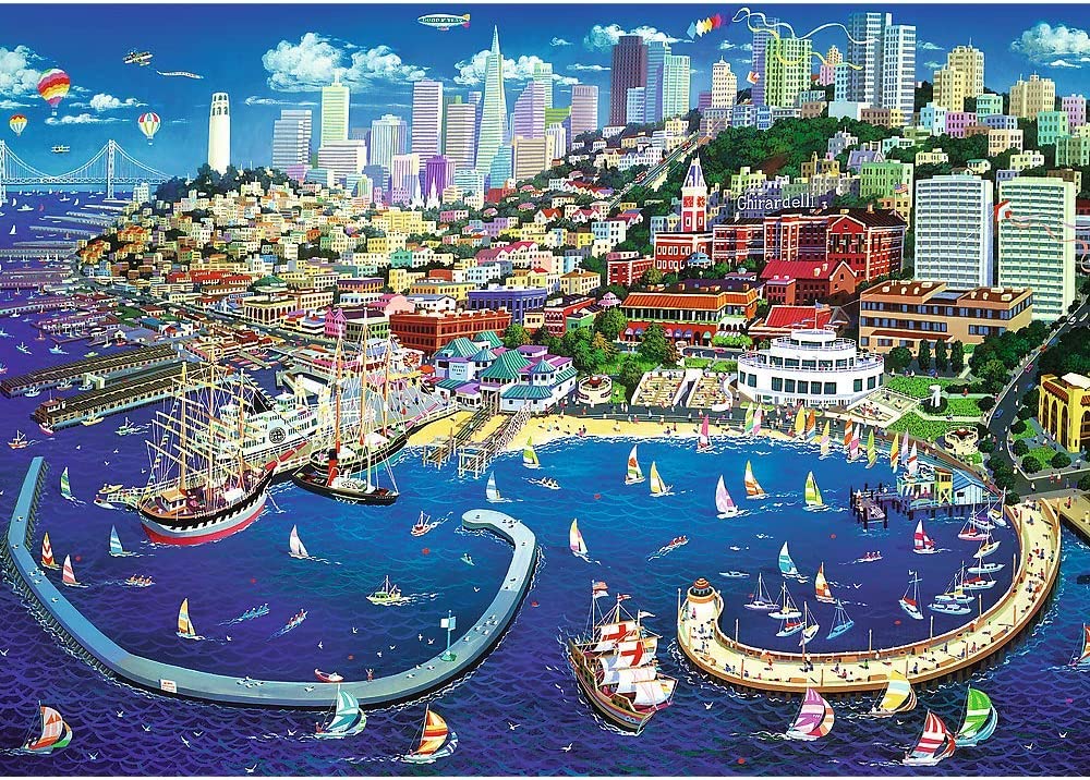 Trefl- Puzzle 2000 Piezas, Adultos y niños a Partir de 12 años, Color bahía de San Francisco, Bay (TREFL-271072