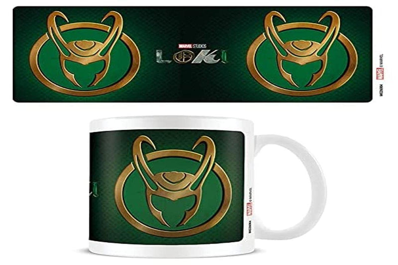 epify.de Tasse avec Symbole du Casque Loki Marvel, RS661026, Transparent, 1 Stück (1er Pack