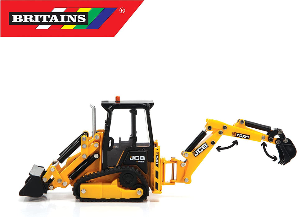 Britains (BRIFG) JCB 1CXT, Traktor Spielzeug, Sammler-Traktor Spielzeug, Traktorspielzeug Kompatibel Mit Bauernhof-Spielzeug Im Maßstab 1:32, Geeignet Für Sammler Und Kinder Ab 3 Jahren