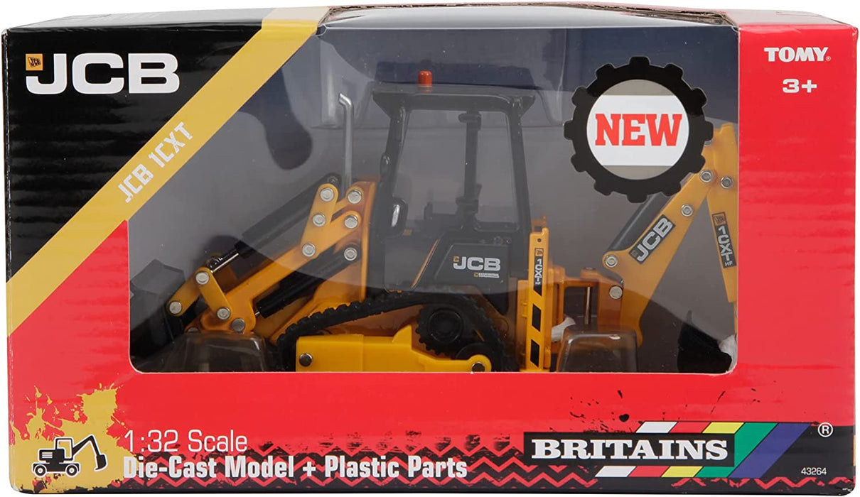 Britains (BRIFG) JCB 1CXT, Traktor Spielzeug, Sammler-Traktor Spielzeug, Traktorspielzeug Kompatibel Mit Bauernhof-Spielzeug Im Maßstab 1:32, Geeignet Für Sammler Und Kinder Ab 3 Jahren