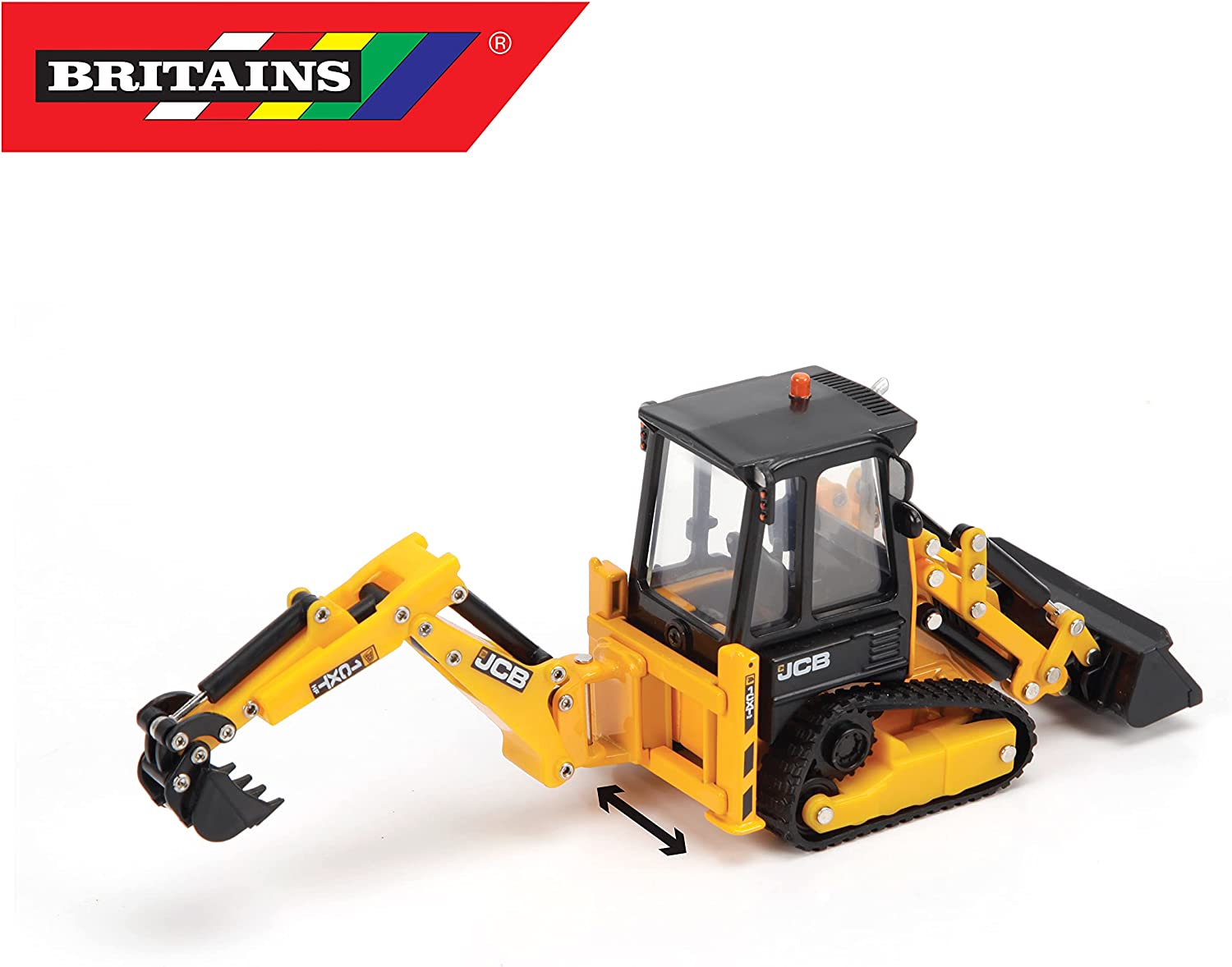 Britains (BRIFG) JCB 1CXT, Traktor Spielzeug, Sammler-Traktor Spielzeug, Traktorspielzeug Kompatibel Mit Bauernhof-Spielzeug Im Maßstab 1:32, Geeignet Für Sammler Und Kinder Ab 3 Jahren