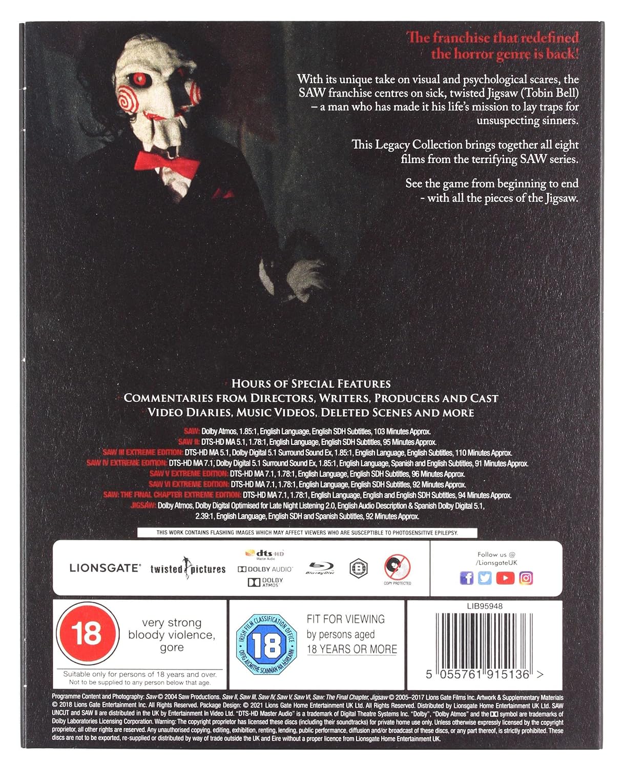 Saw: Legacy Collection (2021 Edition)