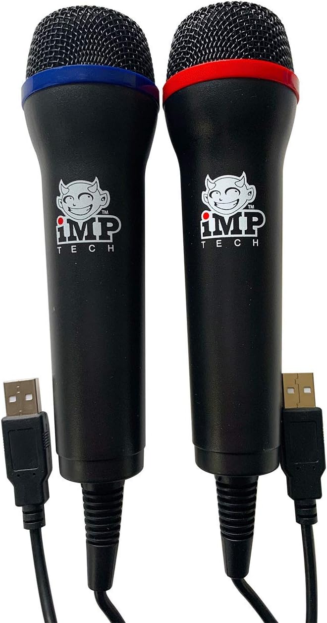 iMP Tech Universal Duets Twin USB Microphone Pack (PS4/Xbox One/Xbox 360/PS3/PC DVD)