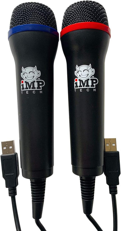 iMP Tech Universal Duets Twin USB Microphone Pack (PS4/Xbox One/Xbox 360/PS3/PC DVD)