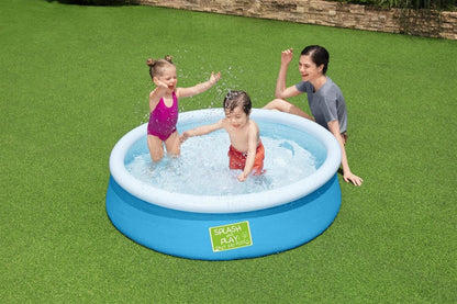 Bestway 5ft x 15in Kids Fast Set Paddling Pool, My First Swimming Pool, Blue 2021 Blue Single
