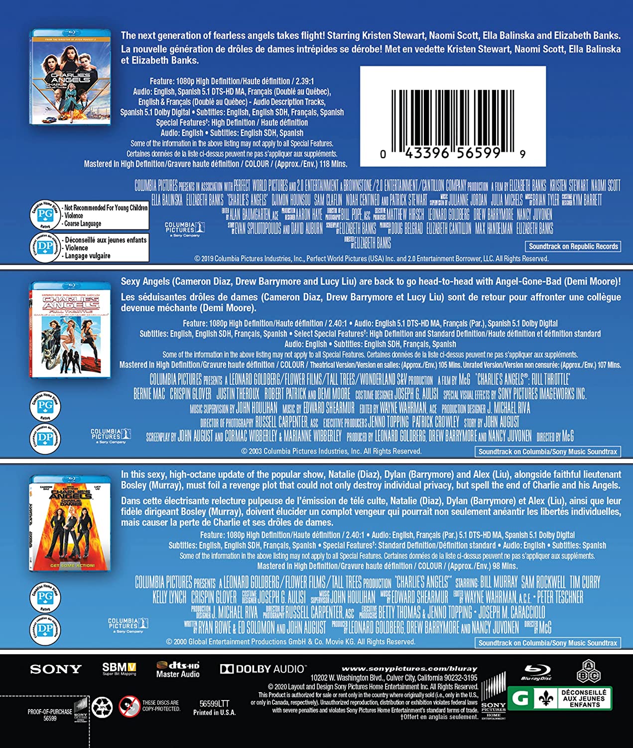 Charlie's Angels / Charlie's Angels: Full Throttle / Charlie's Angels