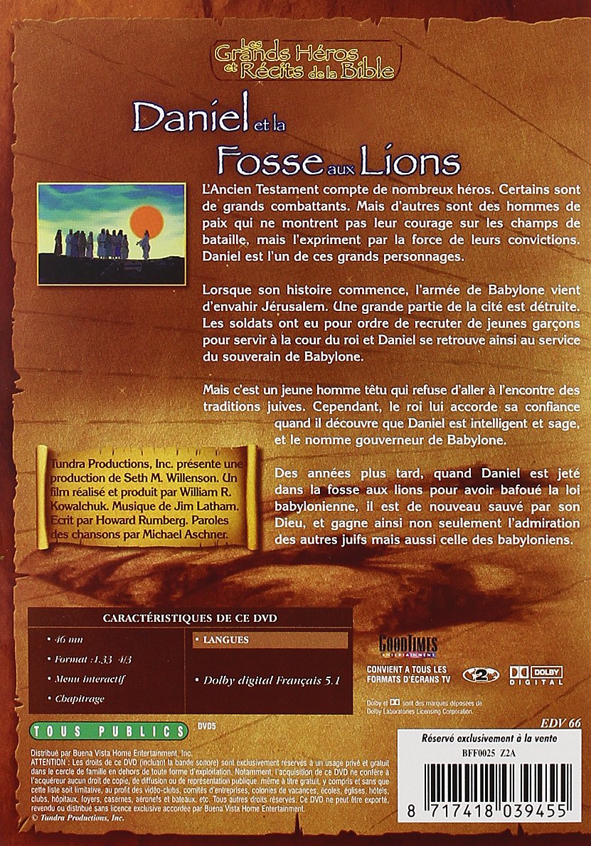 Les Grands héros et récits de la Bible, vol. 3 : Joseph, esclave et gouverneur - Coffret 3 DVD