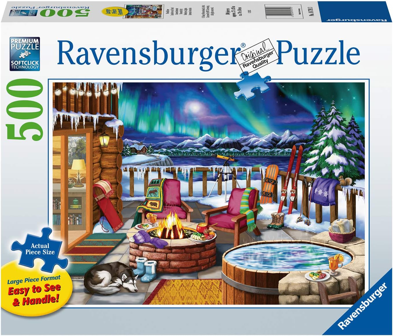 Ravensburger- Auroras boreales Rompecabezas, Multicolor (16791