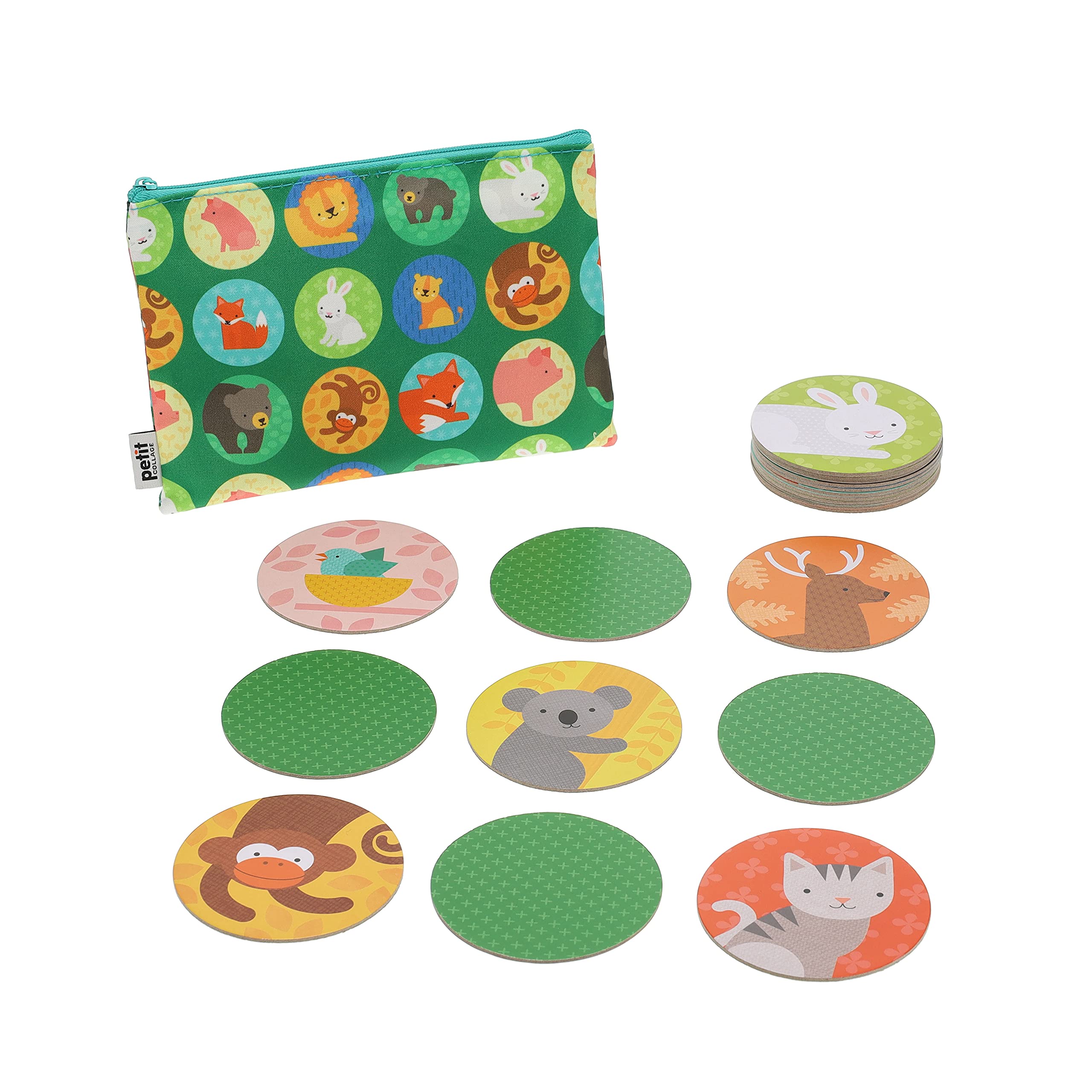 Petit Collage Animals + Babies Matching Game Versailles