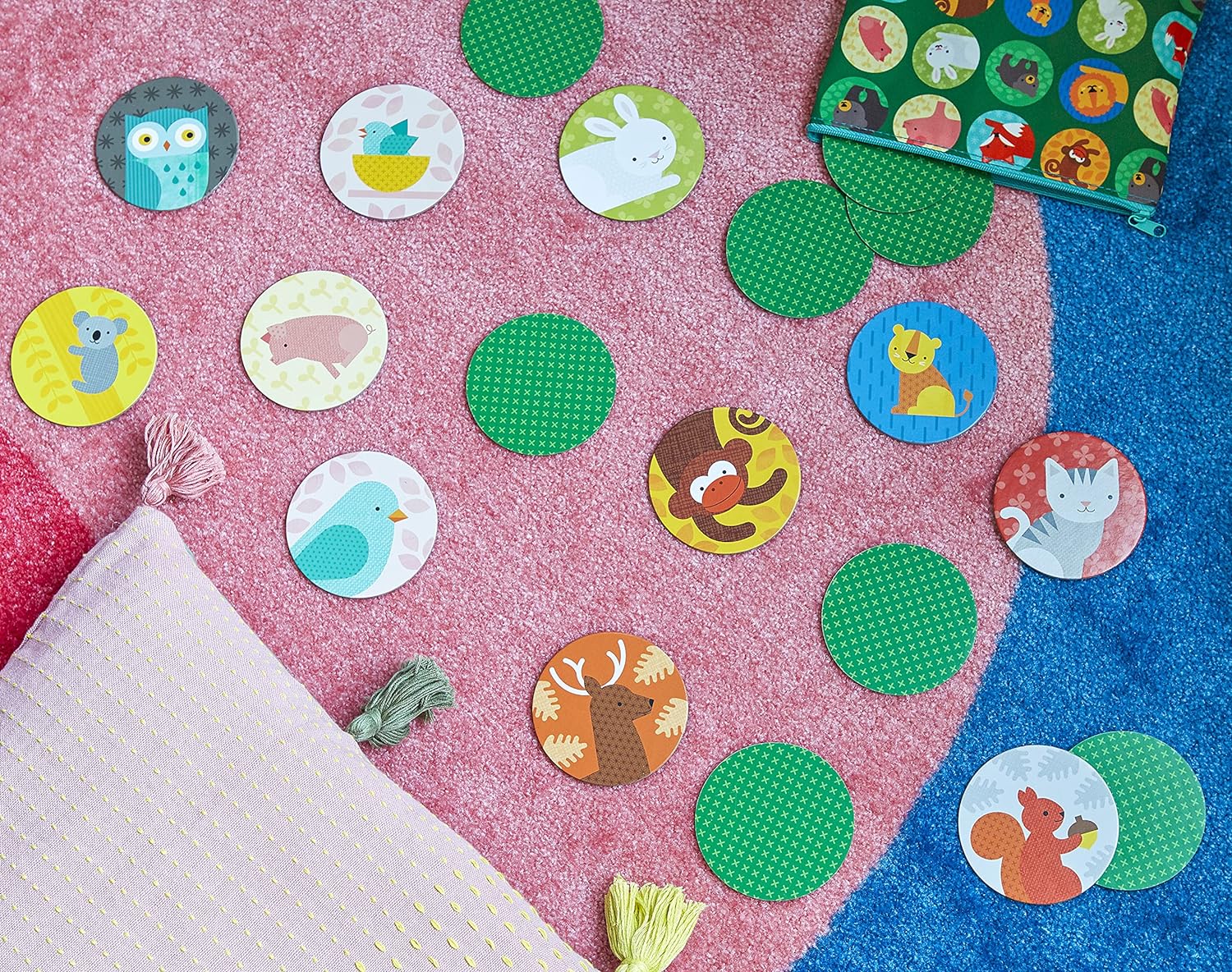 Petit Collage Animals + Babies Matching Game Versailles