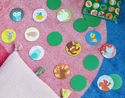 Petit Collage Animals + Babies Matching Game Versailles