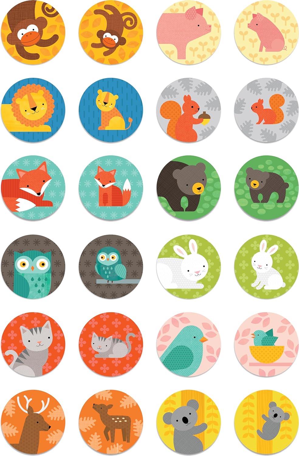 Petit Collage Animals + Babies Matching Game Versailles