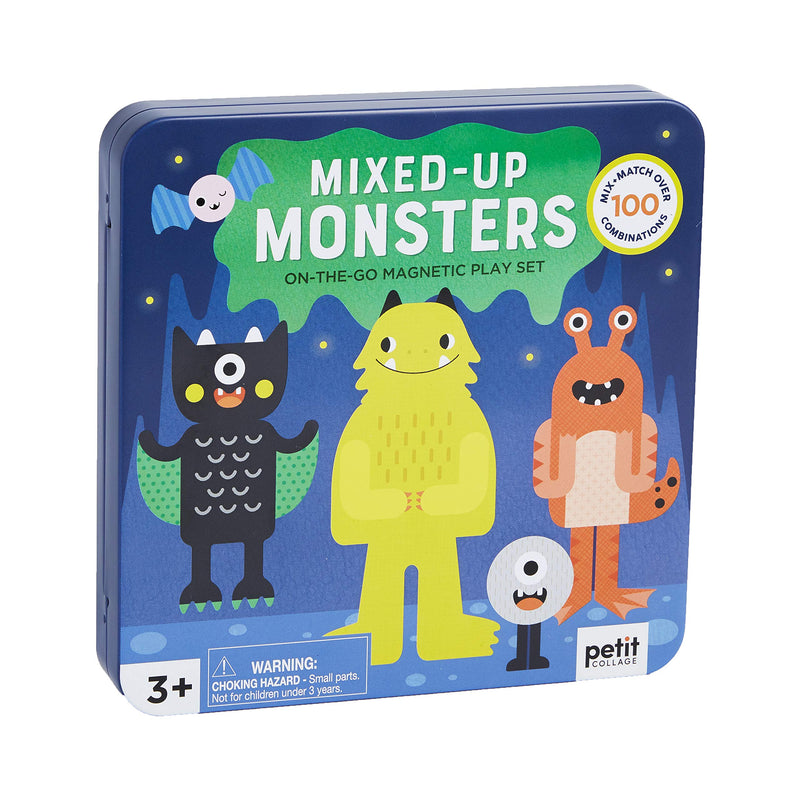 Petit Collage PTC613 Travel Game, Mix + Match Monsters Magnetic Play Set