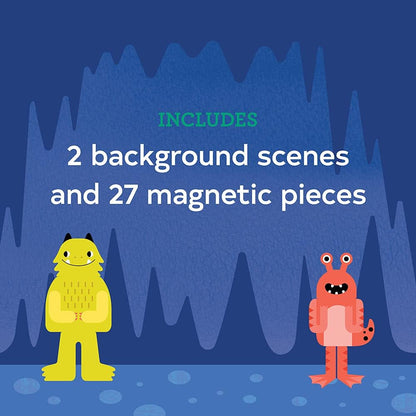 Petit Collage PTC613 Travel Game, Mix + Match Monsters Magnetic Play Set