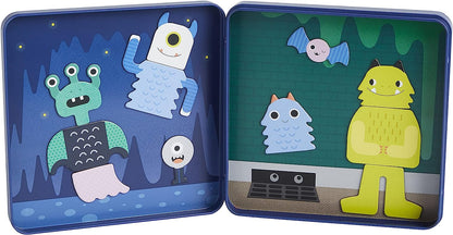 Petit Collage PTC613 Travel Game, Mix + Match Monsters Magnetic Play Set