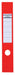 Durable Ordofix Self-Adhesive Spine Labels | Ideal for Lever Arch Files and Folders | Red | Pack of 10 | 60 mm Width